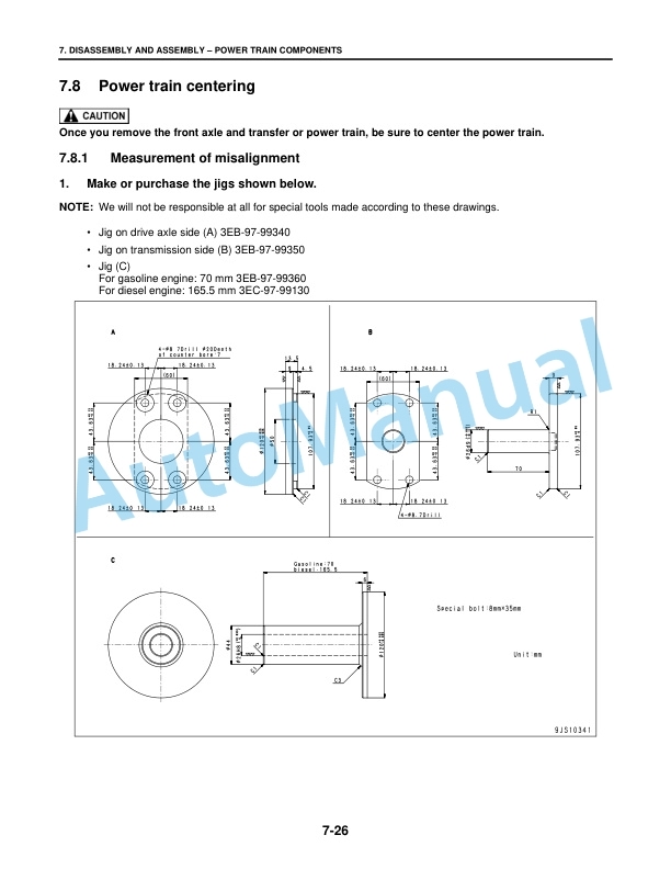 Komatsu CX50 Forklift Truck Export Service Manual SM207 5 Komatsu CX50 Forklift Truck Export Service Manual SM207 - Image 5