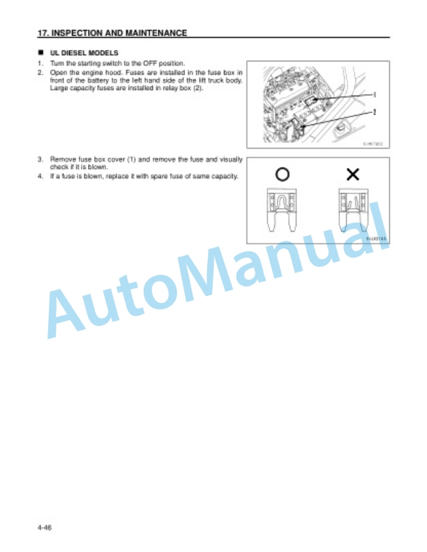 Komatsu CX50 Forklift Truck Operation and Maintenance Manual OM304 4 Komatsu CX50 Forklift Truck Operation and Maintenance Manual OM304 - Image 4