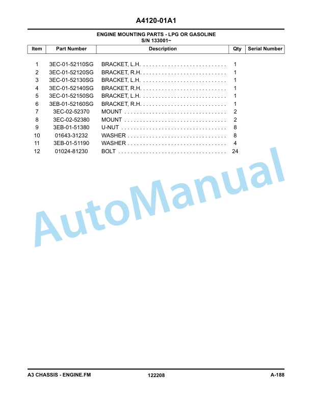 Komatsu CX50 Forklift Truck Parts Manual PM242 2 Komatsu CX50 Forklift Truck Parts Manual PM242 - Image 2