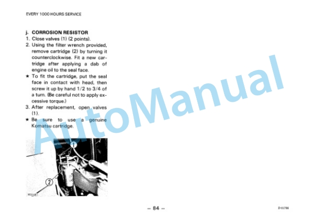 Komatsu D135A-1 Bull Dozer Operation and Maintenance Manual SEAM015A0102 4 Komatsu D135A-1 Bull Dozer Operation and Maintenance Manual SEAM015A0102 - Image 4