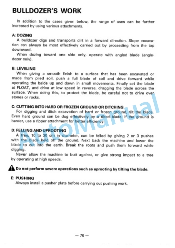 Komatsu D135A-2 Bull Dozer Operation and Maintenance Manual SEAM015A0201 3 Komatsu D135A-2 Bull Dozer Operation and Maintenance Manual SEAM015A0201 - Image 3