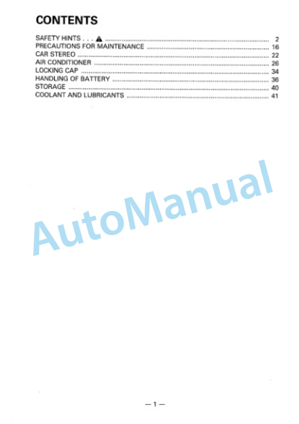 Komatsu D135A-2 Bull Dozer Operation and Maintenance Manual SEAM015A0201 5 Komatsu D135A-2 Bull Dozer Operation and Maintenance Manual SEAM015A0201 - Image 5