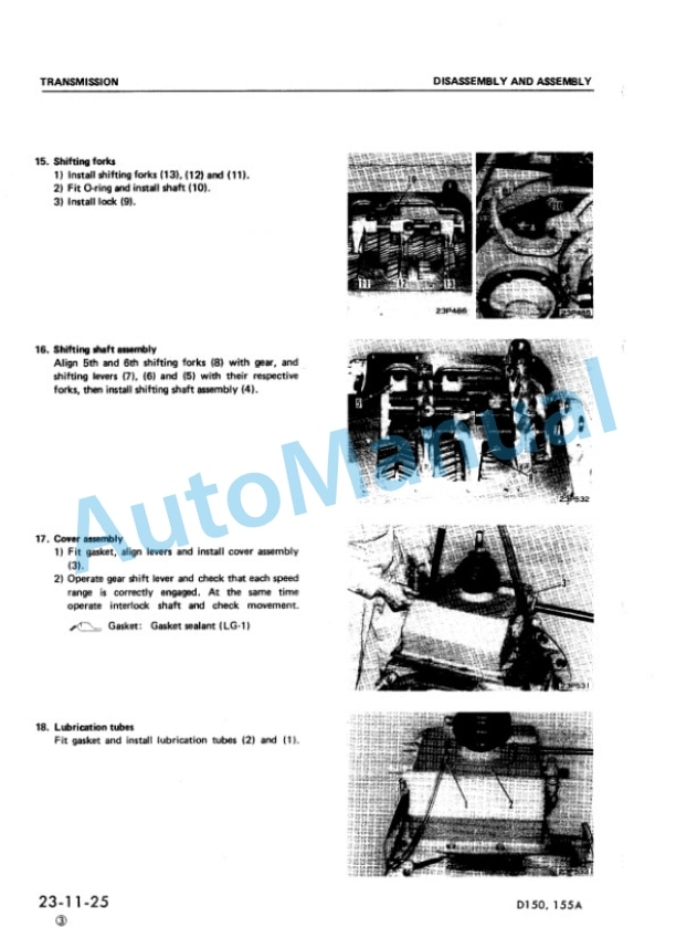 Komatsu D150A-1, D155A-1 Bull Dozer Shop Manual SEBM0170A07 3 Komatsu D150A-1, D155A-1 Bull Dozer Shop Manual SEBM0170A07 - Image 3