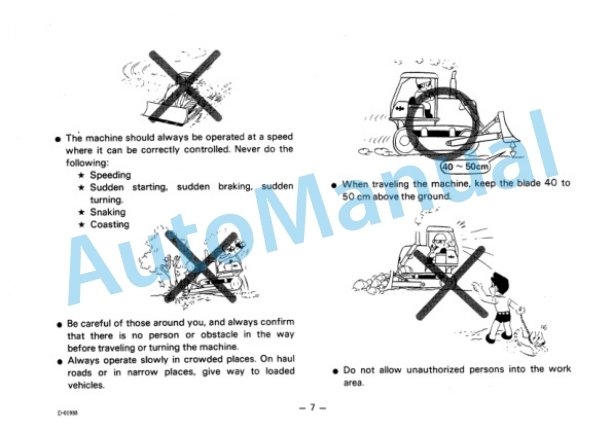 Komatsu D155A-2 Bull Dozer Operation and Maintenance Manual SEAM01750203 5 Komatsu D155A-2 Bull Dozer Operation and Maintenance Manual SEAM01750203 - Image 5
