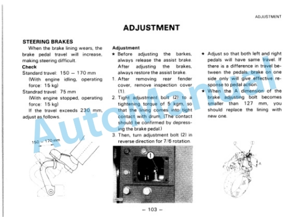 Komatsu D155A-2 Bull Dozer Operation and Maintenance Manual SEAM01750204 4 Komatsu D155A-2 Bull Dozer Operation and Maintenance Manual SEAM01750204 - Image 4