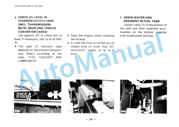 Komatsu D155A-2 Bull Dozer Operation and Maintenance Manual SEAM01750205 2 Komatsu D155A-2 Bull Dozer Operation and Maintenance Manual SEAM01750205 - Image 2