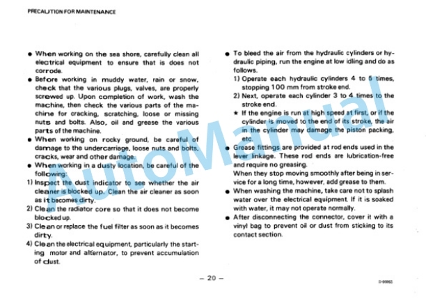 Komatsu D155A-2 Bull Dozer Operation and Maintenance Manual SEAM01750206 5 Komatsu D155A-2 Bull Dozer Operation and Maintenance Manual SEAM01750206 - Image 5