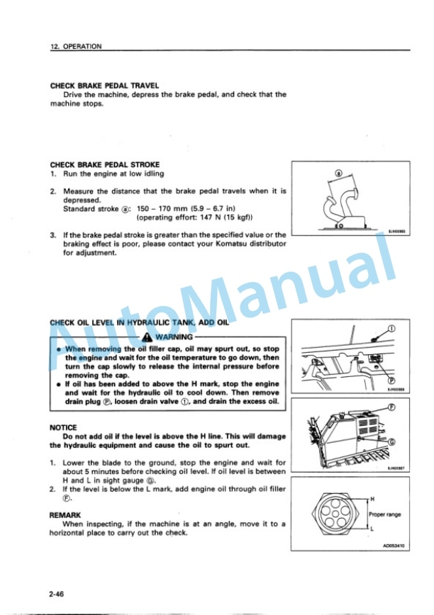Komatsu D155A-2 Bull Dozer Operation and Maintenance Manual SEAM023000P 3 Komatsu D155A-2 Bull Dozer Operation and Maintenance Manual SEAM023000P - Image 3