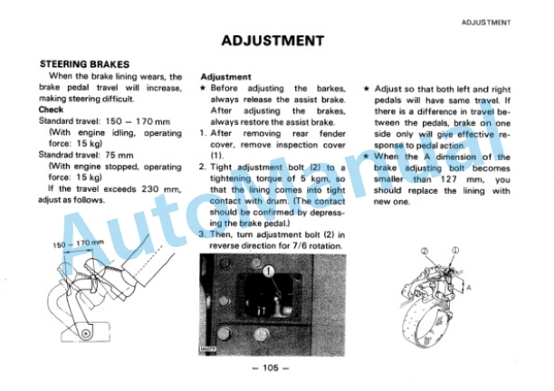 Komatsu D155A-2 Bull Dozer Operation and Maintenance Manual SEAM032700P 4 Komatsu D155A-2 Bull Dozer Operation and Maintenance Manual SEAM032700P - Image 4