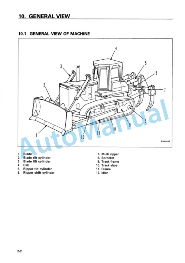 Komatsu D155A-2 Bull Dozer Operation and Maintenance Manual SEAM032700T 2 Komatsu D155A-2 Bull Dozer Operation and Maintenance Manual SEAM032700T - Image 2