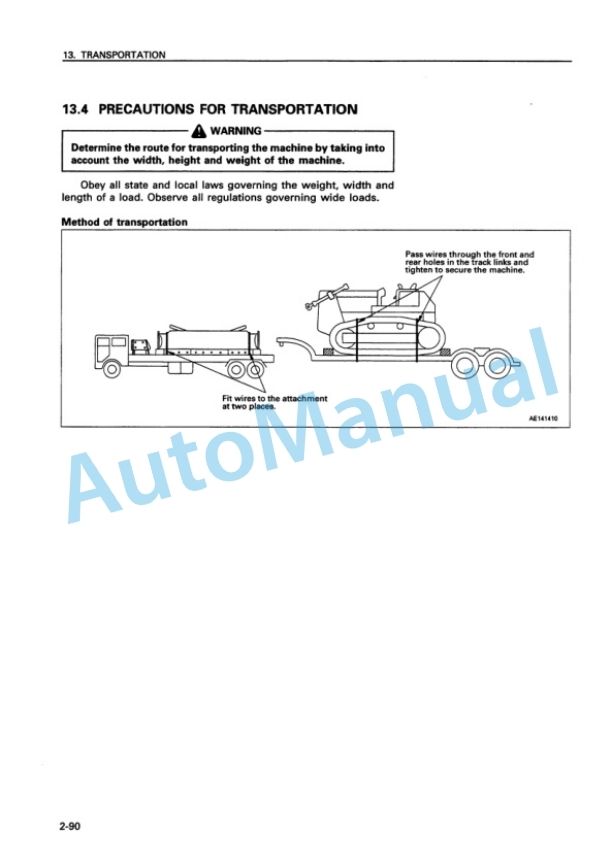 Komatsu D155A-2 Bull Dozer Operation and Maintenance Manual SEAM032700T 4 Komatsu D155A-2 Bull Dozer Operation and Maintenance Manual SEAM032700T - Image 4