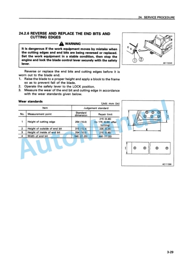 Komatsu D155A-2 Bull Dozer Operation and Maintenance Manual SEAM032700T 5 Komatsu D155A-2 Bull Dozer Operation and Maintenance Manual SEAM032700T - Image 5