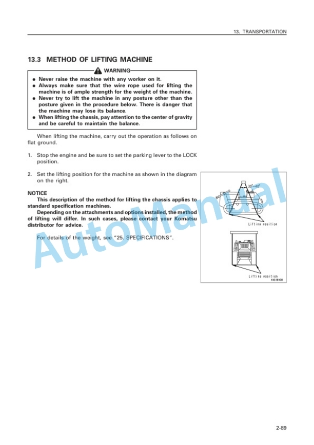 Komatsu D155A-2 Bull Dozer Operation and Maintenance Manual SEAM032702T 4 Komatsu D155A-2 Bull Dozer Operation and Maintenance Manual SEAM032702T - Image 4
