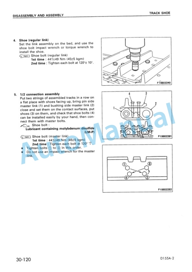 Komatsu D155A-2 Bull Dozer Shop Manual SEBM018602 5 Komatsu D155A-2 Bull Dozer Shop Manual SEBM018602 - Image 5