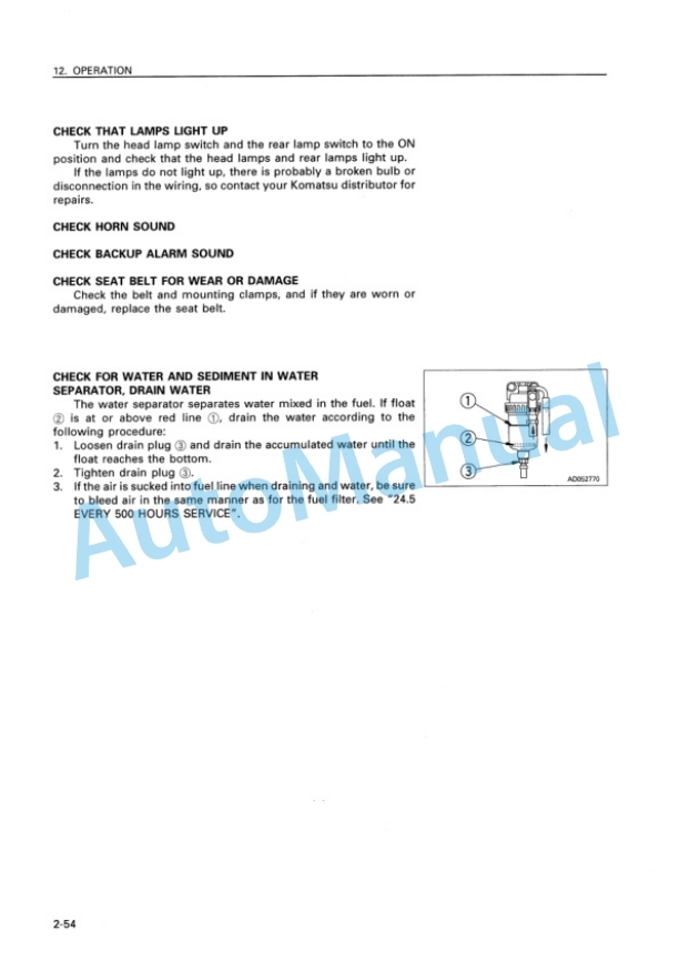 Komatsu D155A-3 Bull Dozer Operation and Maintenance Manual SEAM005102 3 Komatsu D155A-3 Bull Dozer Operation and Maintenance Manual SEAM005102 - Image 3