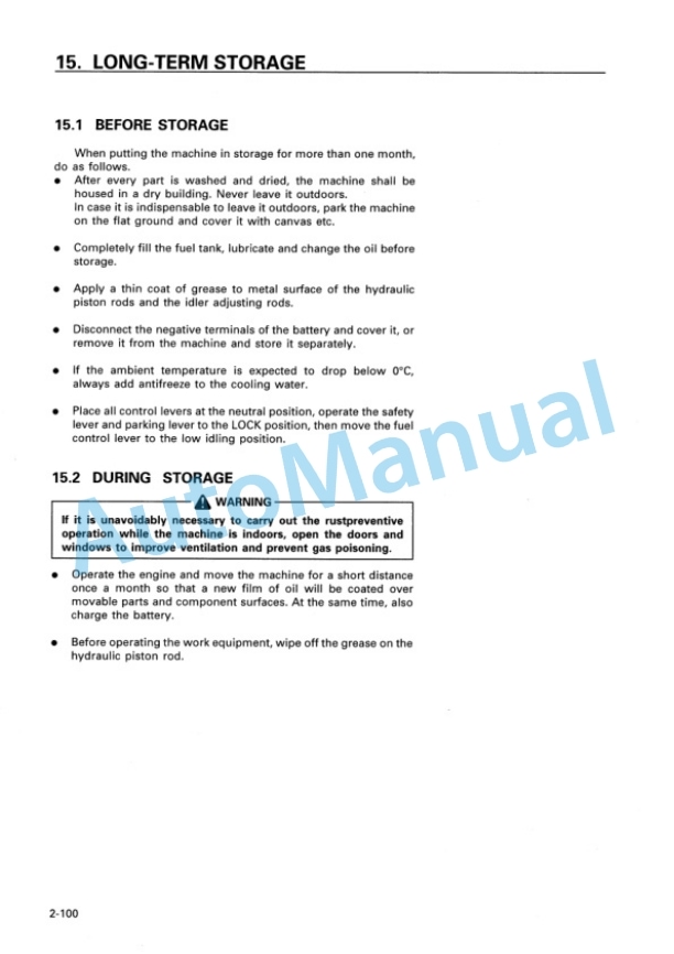 Komatsu D155A-3 Bull Dozer Operation and Maintenance Manual SEAM005102 4 Komatsu D155A-3 Bull Dozer Operation and Maintenance Manual SEAM005102 - Image 4