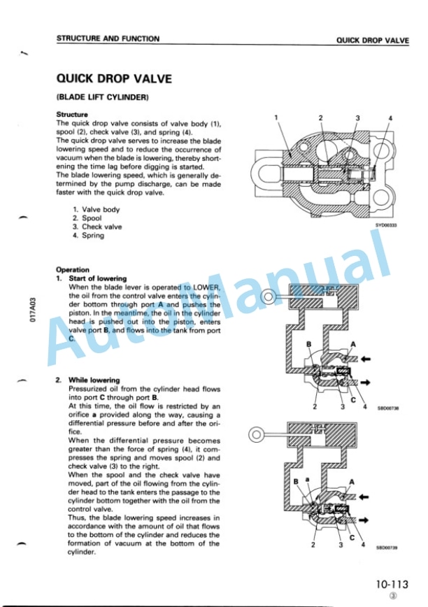 Alternative view of Komatsu D155A-3 Bull Dozer Shop Manual SEBM005305