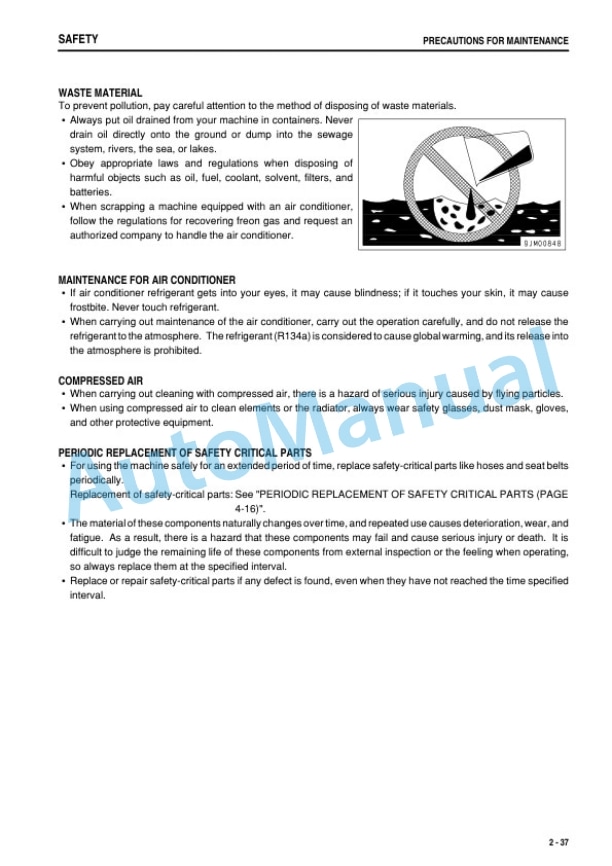 Komatsu D155A-5 Bull Dozer Operation and Maintenance Manual PEN00066-01 2 Komatsu D155A-5 Bull Dozer Operation and Maintenance Manual PEN00066-01 - Image 2