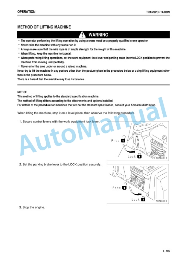 Komatsu D155A-5 Bull Dozer Operation and Maintenance Manual PEN00167-03 4 Komatsu D155A-5 Bull Dozer Operation and Maintenance Manual PEN00167-03 - Image 4