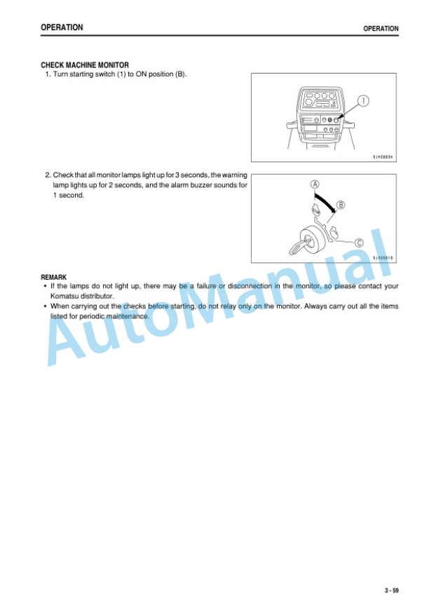 Komatsu D155A-5 Bull Dozer Operation and Maintenance Manual PEN01308-03 3 Komatsu D155A-5 Bull Dozer Operation and Maintenance Manual PEN01308-03-3