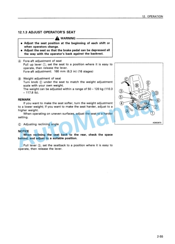 Komatsu D155A-5 Bull Dozer Operation and Maintenance Manual SEAM039600P 3 Komatsu D155A-5 Bull Dozer Operation and Maintenance Manual SEAM039600P - Image 3