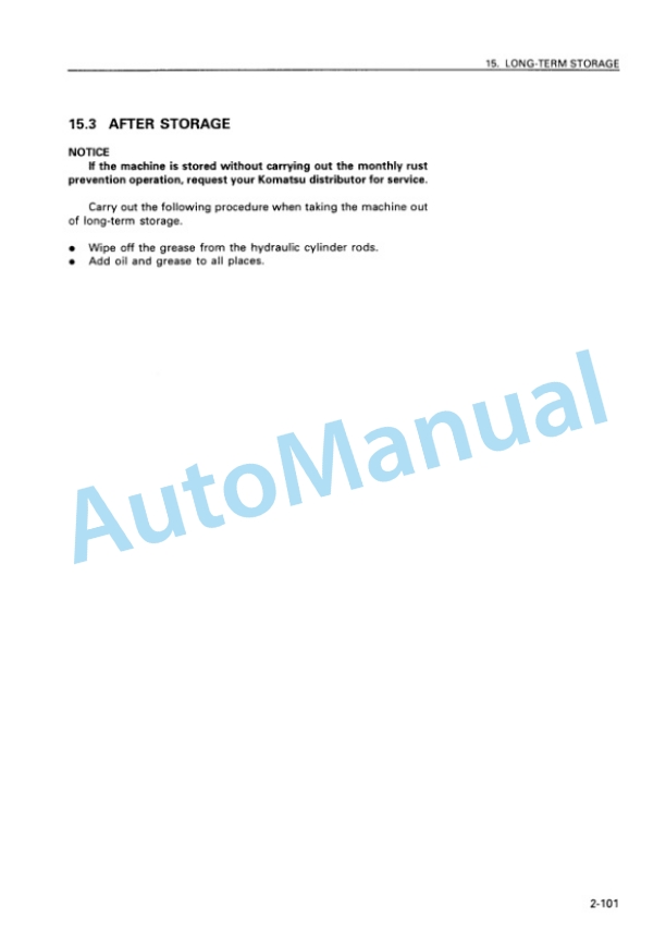 Komatsu D155A-5 Bull Dozer Operation and Maintenance Manual SEAM039600P 4 Komatsu D155A-5 Bull Dozer Operation and Maintenance Manual SEAM039600P - Image 4