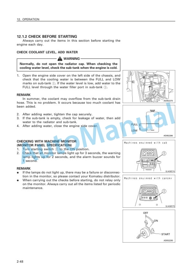 Komatsu D155A-5 Bull Dozer Operation and Maintenance Manual SEAM062800T 3 Komatsu D155A-5 Bull Dozer Operation and Maintenance Manual SEAM062800T - Image 3