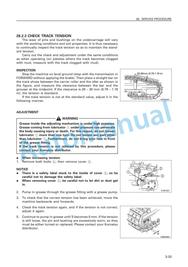 Komatsu D155A-5 Bull Dozer Operation and Maintenance Manual SEAM062800T 5 Komatsu D155A-5 Bull Dozer Operation and Maintenance Manual SEAM062800T - Image 5