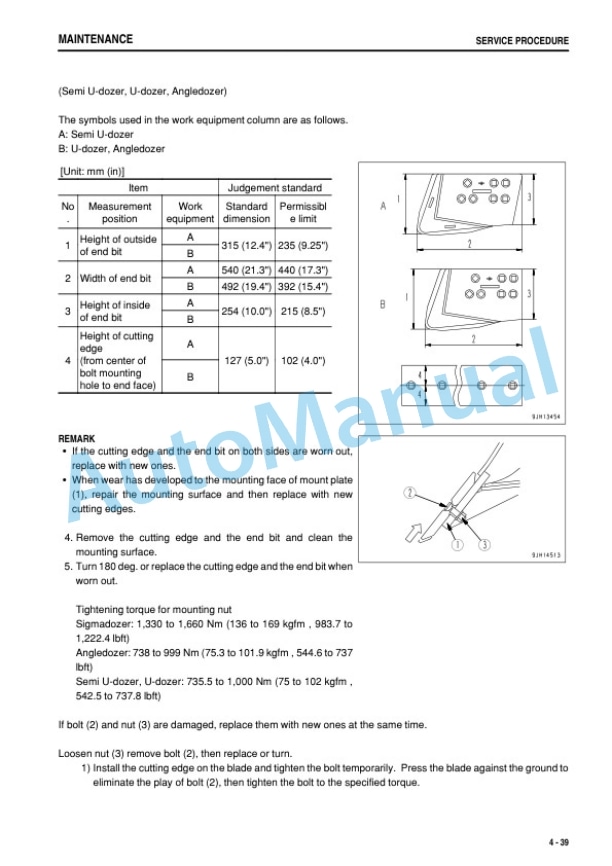 Komatsu D155A-6 Bull Dozer Operation and Maintenance Manual PEN01483-06 5 Komatsu D155A-6 Bull Dozer Operation and Maintenance Manual PEN01483-06-5