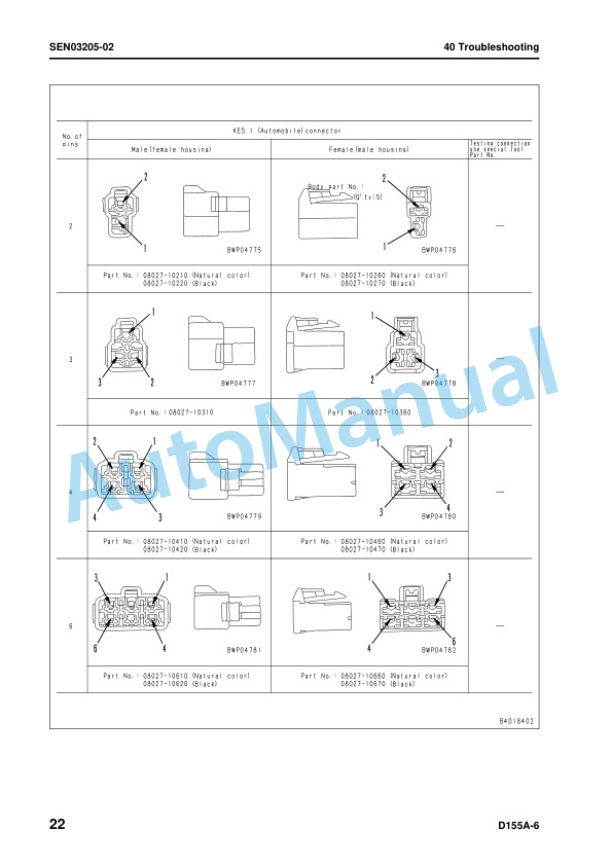 Komatsu D155A-6 Bull Dozer Shop Manual SEN02854-11 3 Komatsu D155A-6 Bull Dozer Shop Manual SEN02854-11 - Image 3