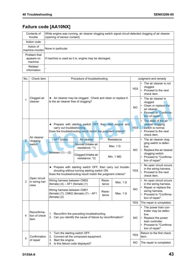 Komatsu D155A-6 Bull Dozer Shop Manual SEN02854-23 3 Komatsu D155A-6 Bull Dozer Shop Manual SEN02854-23 - Image 3