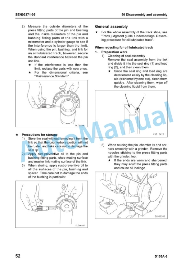 Komatsu D155A-6 Bull Dozer Shop Manual SEN02854-23 5 Komatsu D155A-6 Bull Dozer Shop Manual SEN02854-23 - Image 5