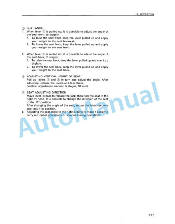 Komatsu D155AX-3 Bull Dozer Operation and Maintenance Manual SEAM005201 3 Komatsu D155AX-3 Bull Dozer Operation and Maintenance Manual SEAM005201 - Image 3