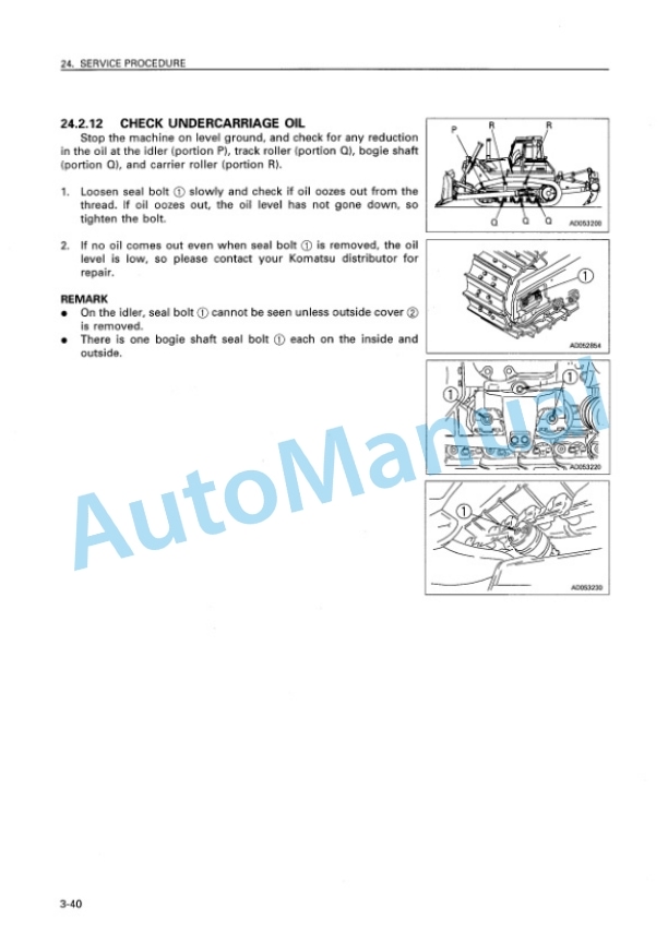 Komatsu D155AX-3 Bull Dozer Operation and Maintenance Manual SEAM011100 5 Komatsu D155AX-3 Bull Dozer Operation and Maintenance Manual SEAM011100 - Image 5