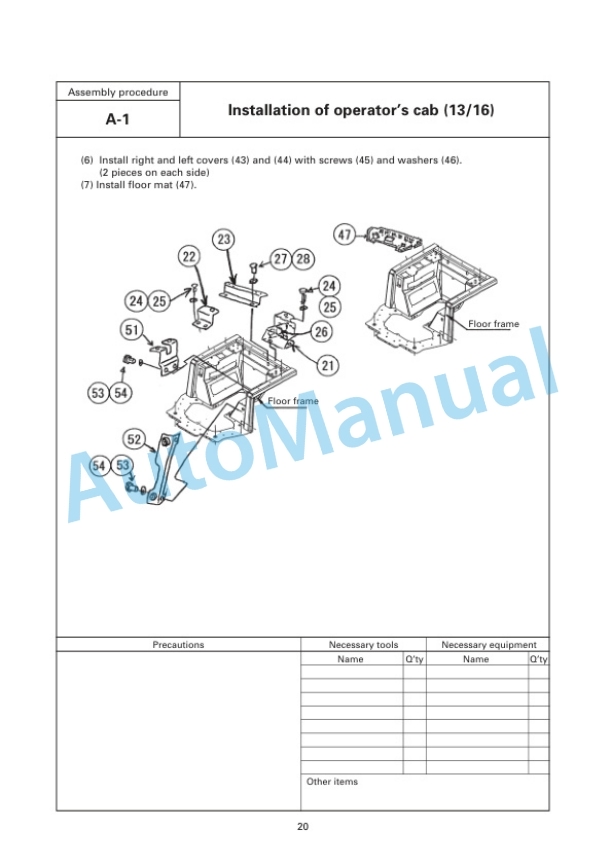 Komatsu D155AX-5 Bull Dozer Field Assembly Instruction GEN00002-00 4 Komatsu D155AX-5 Bull Dozer Field Assembly Instruction GEN00002-00 - Image 4