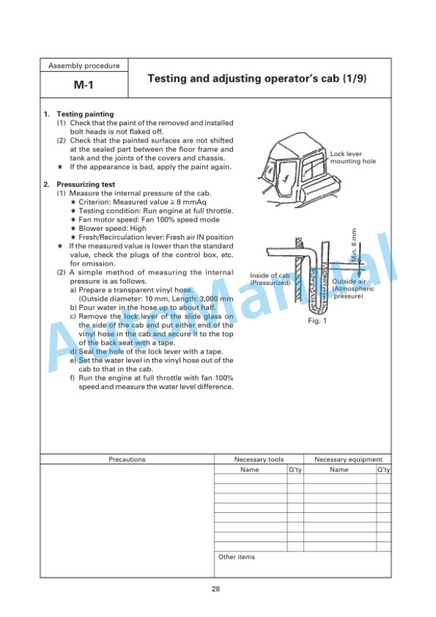 Komatsu D155AX-5 Bull Dozer Field Assembly Instruction GEN00002-00 5 Komatsu D155AX-5 Bull Dozer Field Assembly Instruction GEN00002-00 - Image 5