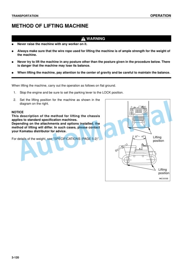 Komatsu D155AX-5 Bull Dozer Operation and Maintenance Manual EEAM020802 4 Komatsu D155AX-5 Bull Dozer Operation and Maintenance Manual EEAM020802 - Image 4
