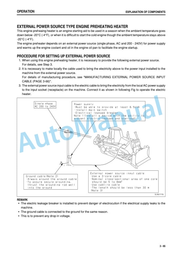 Komatsu D155AX-5 Bull Dozer Operation and Maintenance Manual PEN00032-00 3 Komatsu D155AX-5 Bull Dozer Operation and Maintenance Manual PEN00032-00 - Image 3