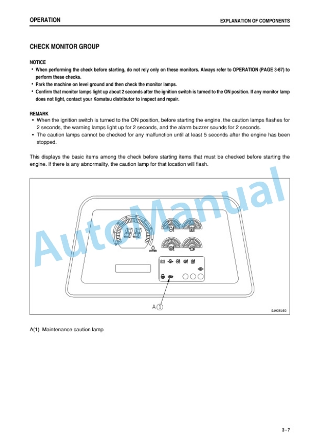 Komatsu D155AX-5 Bull Dozer Operation and Maintenance Manual SEAM059901T 2 Komatsu D155AX-5 Bull Dozer Operation and Maintenance Manual SEAM059901T - Image 2