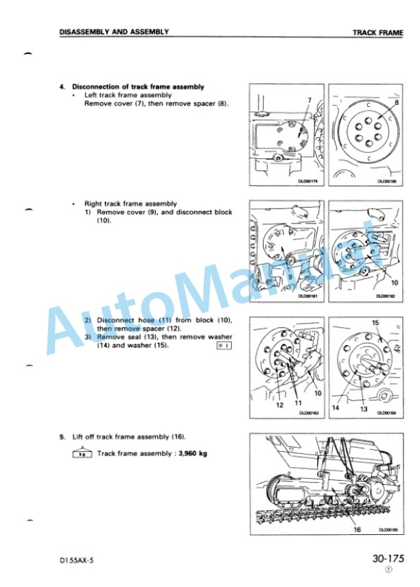 Komatsu D155AX-5 Bull Dozer Shop Manual SEBM016207 5 Komatsu D155AX-5 Bull Dozer Shop Manual SEBM016207 - Image 5