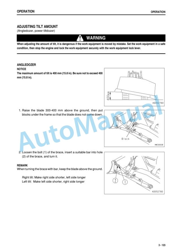 Komatsu D155AX-5 Galeo Bull Dozer Operation and Maintenance Manual TEN00033-00 4 Komatsu D155AX-5 Galeo Bull Dozer Operation and Maintenance Manual TEN00033-00 - Image 4