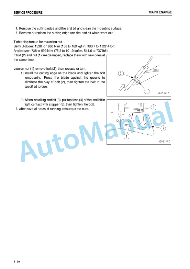 Komatsu D155AX-5 Galeo Bull Dozer Operation and Maintenance Manual TEN00033-00 5 Komatsu D155AX-5 Galeo Bull Dozer Operation and Maintenance Manual TEN00033-00 - Image 5