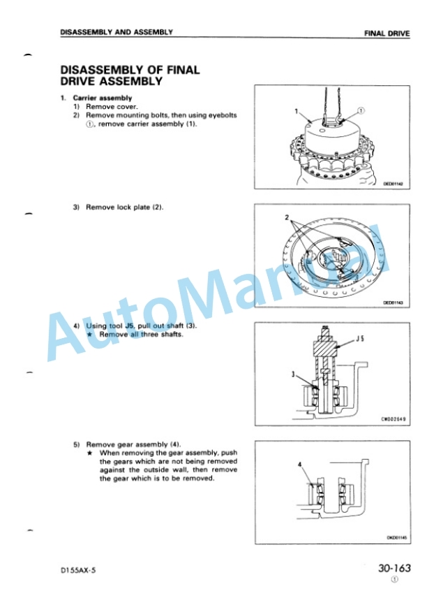 Komatsu D155AX-5 Shop Manual SEBM016206 5 Komatsu D155AX-5 Shop Manual SEBM016206 - Image 5