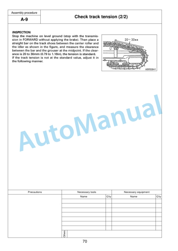 Komatsu D155AX-6 Bull Dozer Field Assembly Instruction GEN00049-07 4 Komatsu D155AX-6 Bull Dozer Field Assembly Instruction GEN00049-07 - Image 4