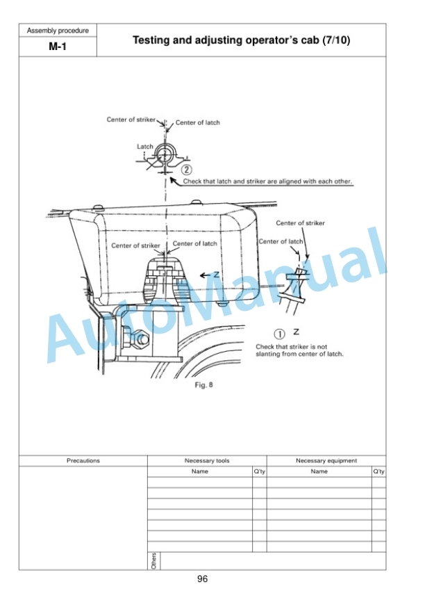 Komatsu D155AX-6 Bull Dozer Field Assembly Instruction GEN00049-08 5 Komatsu D155AX-6 Bull Dozer Field Assembly Instruction GEN00049-08-5