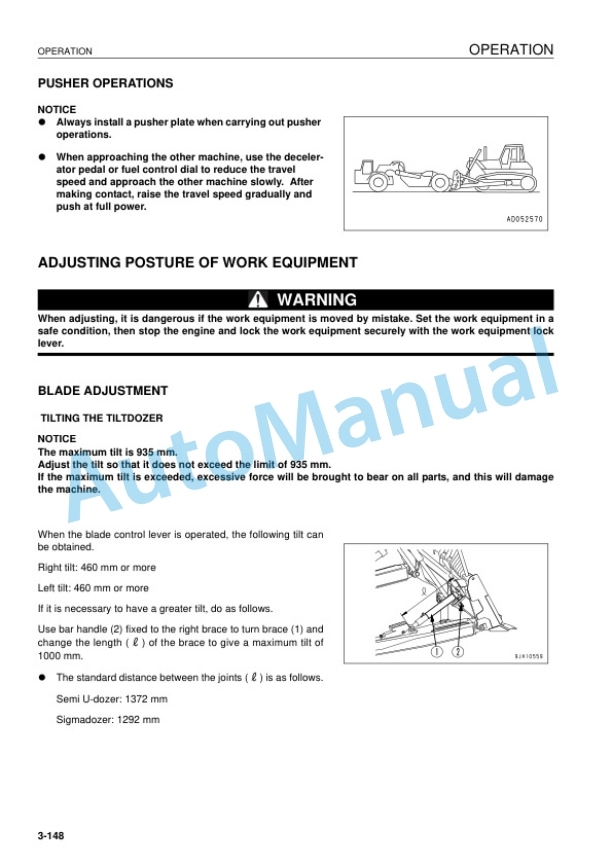 Komatsu D155AX-6 Bull Dozer Operation and Maintenance Manual EEAM025002 4 Komatsu D155AX-6 Bull Dozer Operation and Maintenance Manual EEAM025002 - Image 4