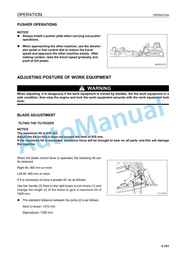 Komatsu D155AX-6 Bull Dozer Operation and Maintenance Manual EENAM03250 4 Komatsu D155AX-6 Bull Dozer Operation and Maintenance Manual EENAM03250 - Image 4