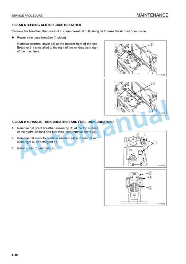 Komatsu D155AX-6 Bull Dozer Operation and Maintenance Manual EENAM03250 5 Komatsu D155AX-6 Bull Dozer Operation and Maintenance Manual EENAM03250 - Image 5