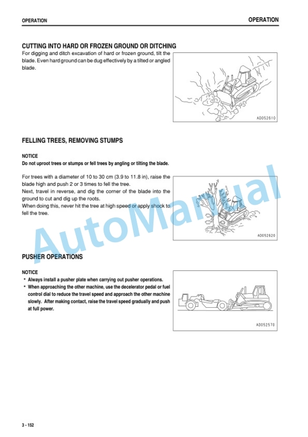 Komatsu D155AX-6 Bull Dozer Operation and Maintenance Manual PEN00131-07 4 Komatsu D155AX-6 Bull Dozer Operation and Maintenance Manual PEN00131-07 - Image 4