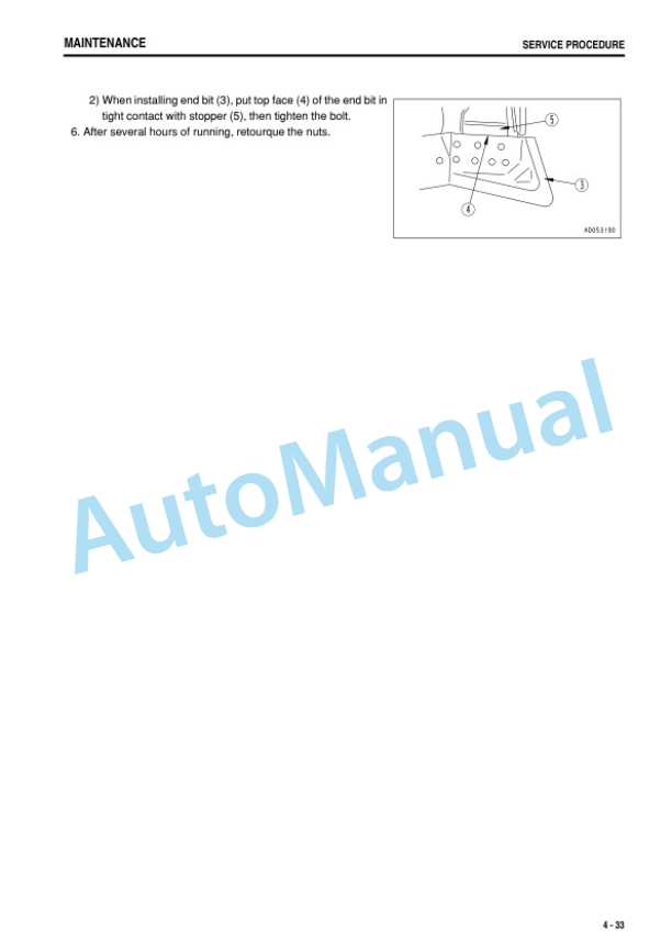 Komatsu D155AX-6 Bull Dozer Operation and Maintenance Manual PEN00131-07 5 Komatsu D155AX-6 Bull Dozer Operation and Maintenance Manual PEN00131-07 - Image 5